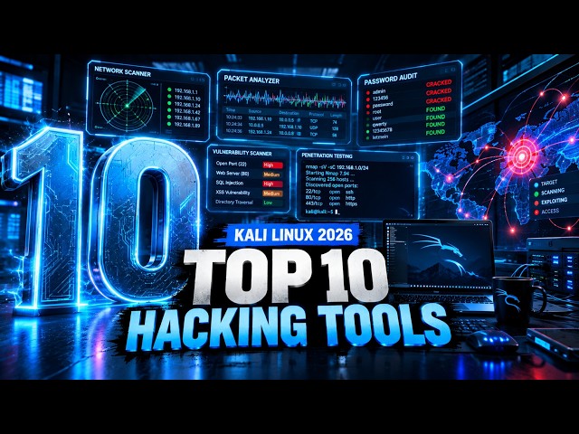 Top 10 Linux Hacking Tools Every Ethical Hacker Must Know | Kali Linux 2026