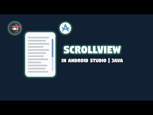 How to Use ScrollView in Android Studio | Java Tutorial