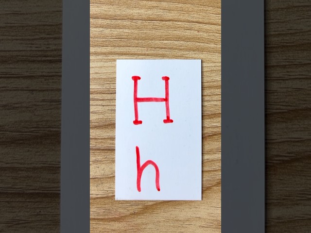 easy letter drawing H h