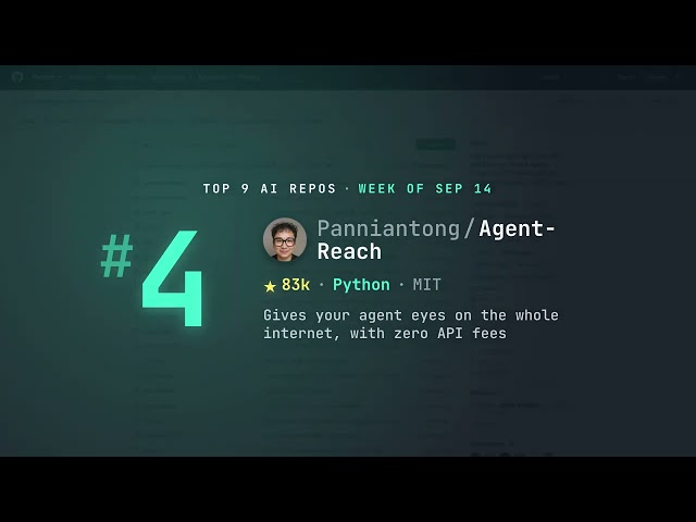 Top 9 AI GitHub Repos This Week — Week of Sep 14
