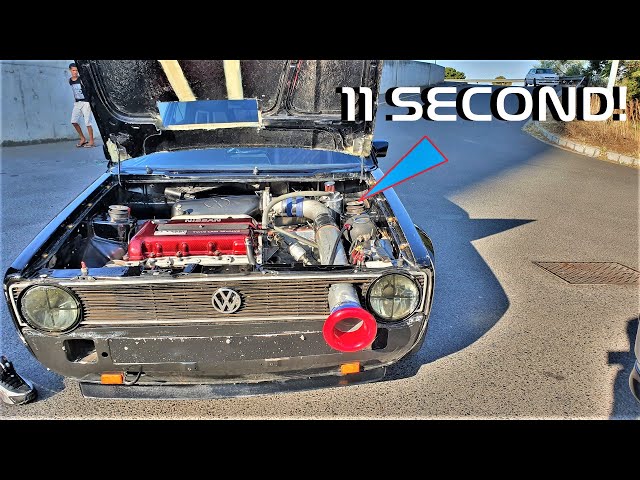 270+HP SR20VE ALL MOTOR SWAPPED MK1 GOLF! 😲