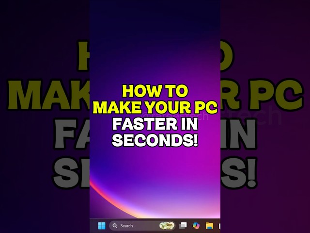 Speed Up a Slow PC in Seconds! #shorts
