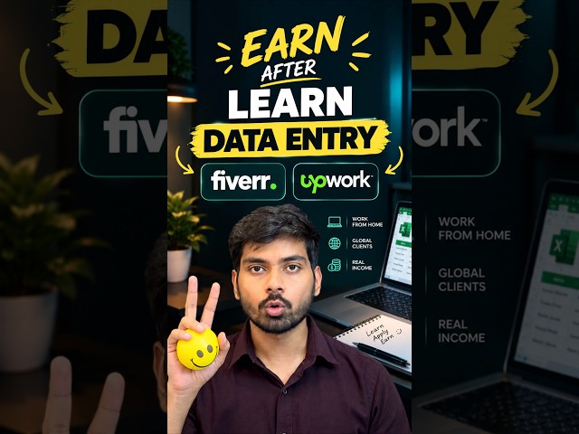 Learn Data Entry for FREE & Start Freelancing 💻 #dataentry