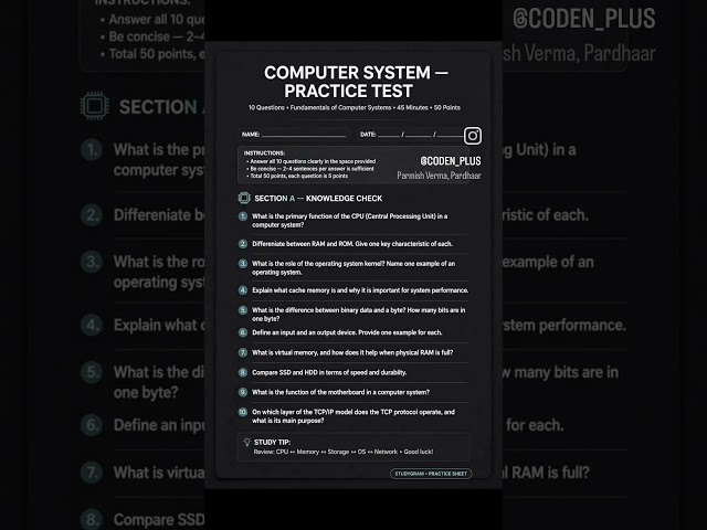#computersystem#question #practice# #education #easy