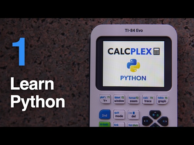 Learn Python on the TI-84 Evo #1: Your First Program