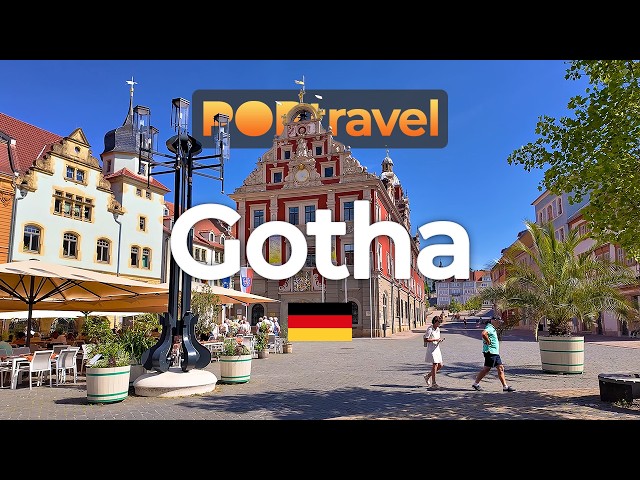 GOTHA, Germany - Summer Walking Tour - 4K HDR