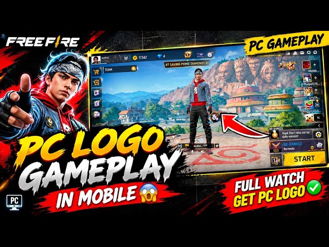 How To Get PC Logo Gameplay In Mobile Fully 100% Working No Ban , No Blacklist Full Safe #freefire