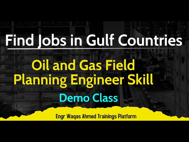 How to Join Oil and Gas Planning Engineer Career #Shutdown #Primavera6
