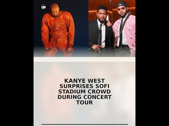 Kanye West Surprises SoFi Stadium Crowd During Concert Tour