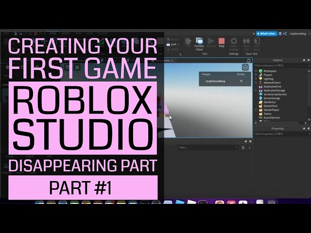 Creating Your First Game in Roblox Studio - Part #1 - Creating Disappearing Part