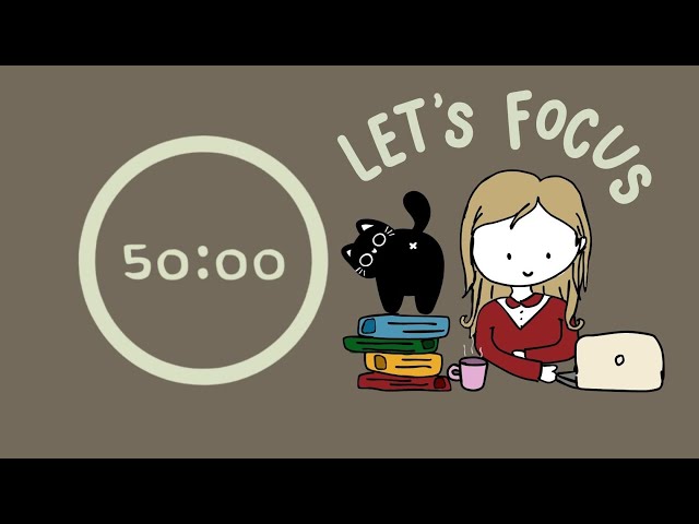 Pomodoro Timer | Study With Me | for ADHD focus ♡ #pomodoro #studywithme #studymusic