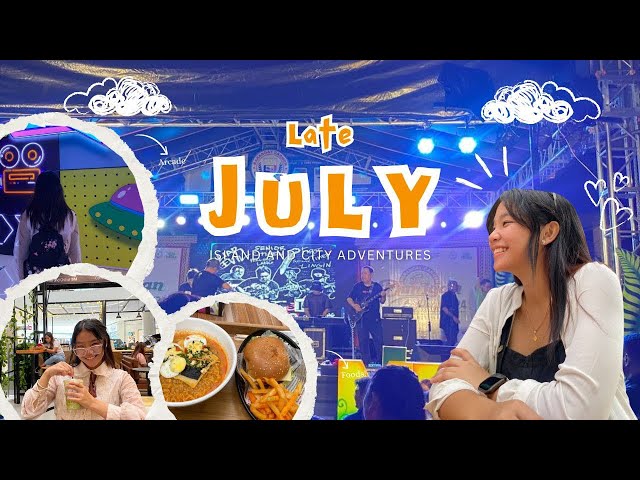 ✿Late July Vlog|| 09: Live band, Arcade, travel, shopping. food adventures, etc.🛍️🍪✨