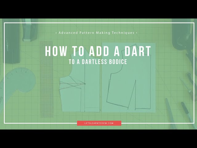 Advanced Pattern Making Techniques: Adding a dart to a dartless pattern full bust adjustment