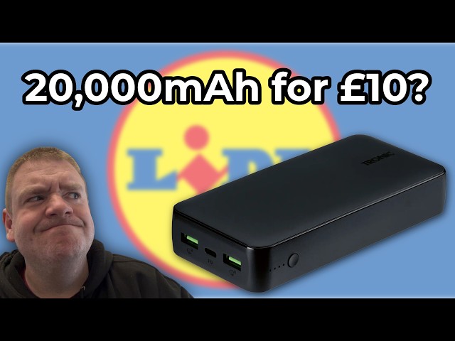 Lidl's £10 USB-C Power Bank: Test & Teardown