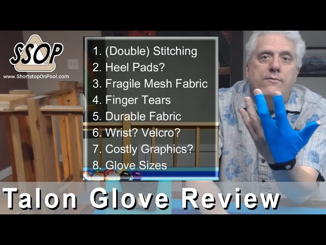 Pool Gloves Rant Follow-up, Talon and Cuetec