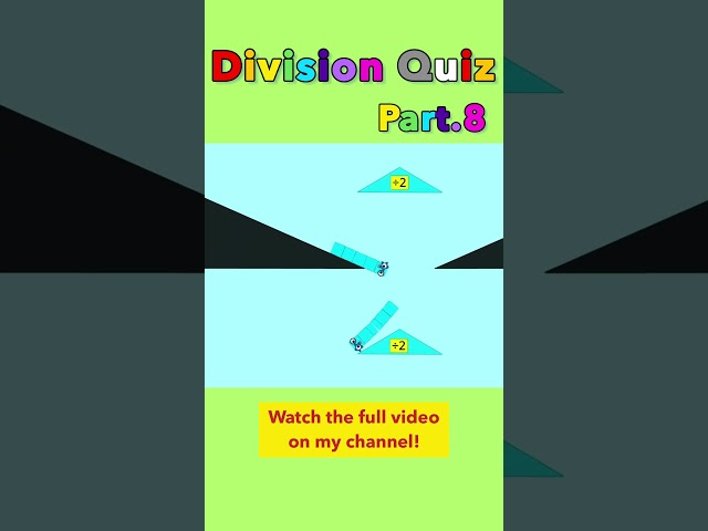 Numberblocks Learn Division Part 8｜Math Division for Kids #shorts #shortvideo #short