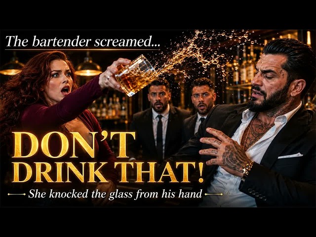 “Don’t Drink That!” Bartender Knocked the Glass From the Mafia Boss’s Hand