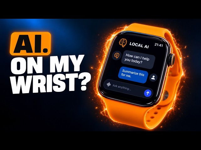 I Made an Apple Watch Run an LLM Completely Offline