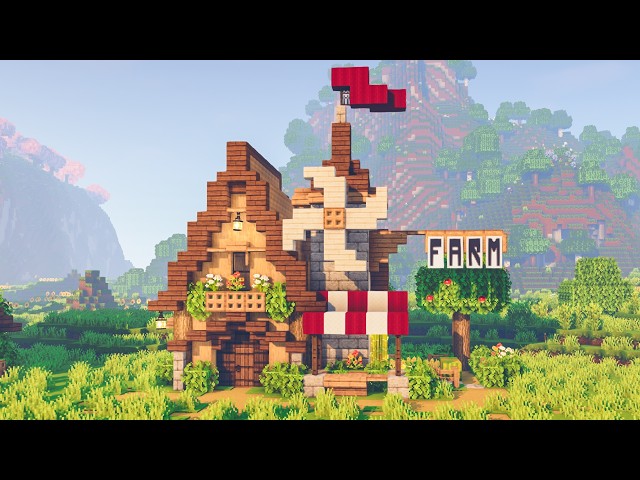 Minecraft | 🌿Aesthetic Farmer's House Tutorial ✨ [Villager House]