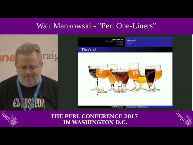 Walt Mankowski - "Perl One-Liners"