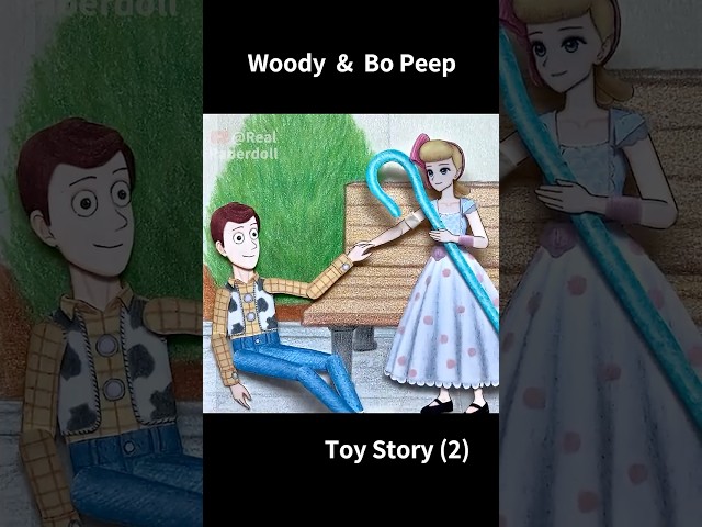 Toy Story5 Paper doll - Woody & Bo Peep