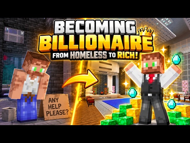 🤑 From $0 to MILLIONAIRE?! Becoming Billionaire | Minecraft Bedrock