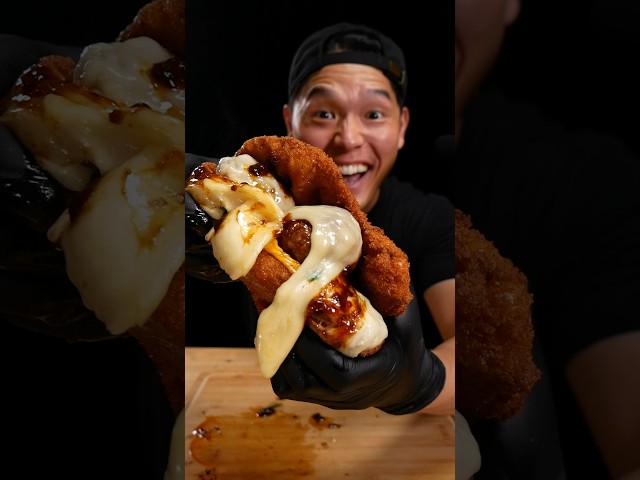Fried chicken sandwich with meat ball 😋