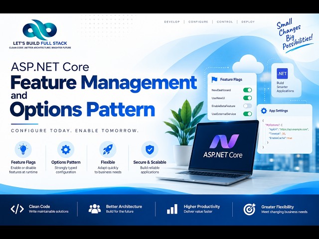 IOptions Pattern & Feature Flags in ASP.NET Core 10 | Complete Tutorial (Hindi/Urdu)