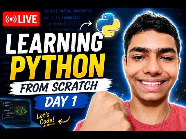 🐍 Learning Python From Scratch — Day 1 | My Coding Journey Begins!