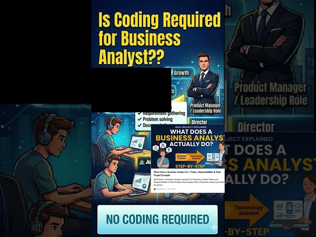 Is Coding Required for Business Analyst?  #education #businessanalyst #itcareers #careergrowthlab
