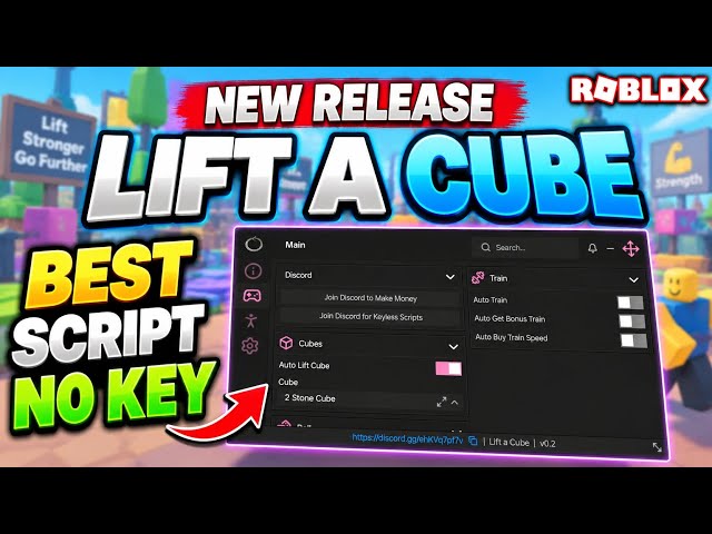 [NEW RELEASE] Lift A Cube Script KEYLESS | Auto Lift, Roll, Train & More - Roblox