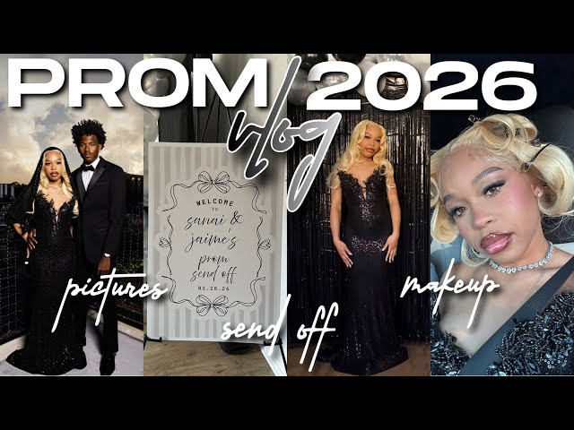 PROM VLOG 2026 ✰ | SENIOR PROM DAY VLOG | makeup, grwm, send off, pictures, prom vlog, etc!