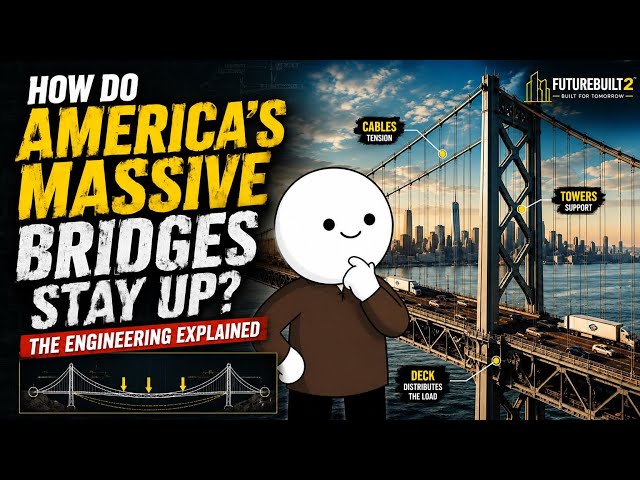 How Do America’s Massive Bridges Stay Up? #usa 