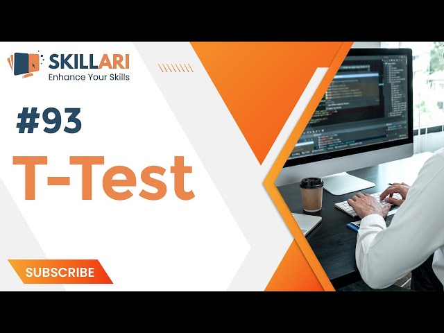 #93 - T-Test | What Is T-Test | Learn Data Science With Expert Teachers | Data Science Eduction 2022