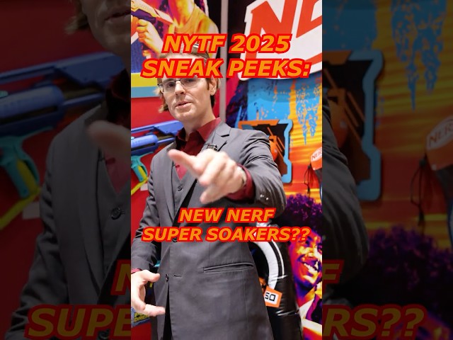 NEW NERF SUPER SOAKERS: The Future of Backyard Pool Battles? #dracnerf #nerf #supersoaker #toyfair
