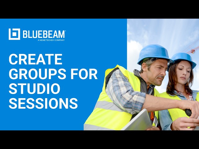 Bluebeam Revu | How to Create Groups for Studio Sessions