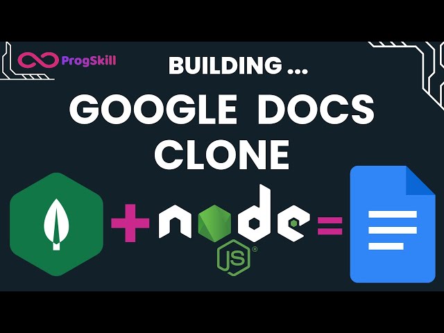 Let's Build Google Docs Clone with HTML5, NodeJs & MongoDB  ( Tailwind CSS, Rich Editor) - Part 1