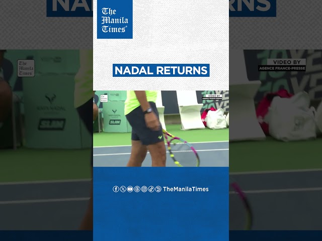 Nadal returns to the courts to celebrate his academy's anniversary