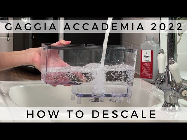 Gaggia Accademia 2022 - How To Descale