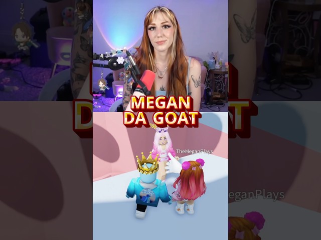 😨 roblox Megan Plays The GOAT moment 🐐