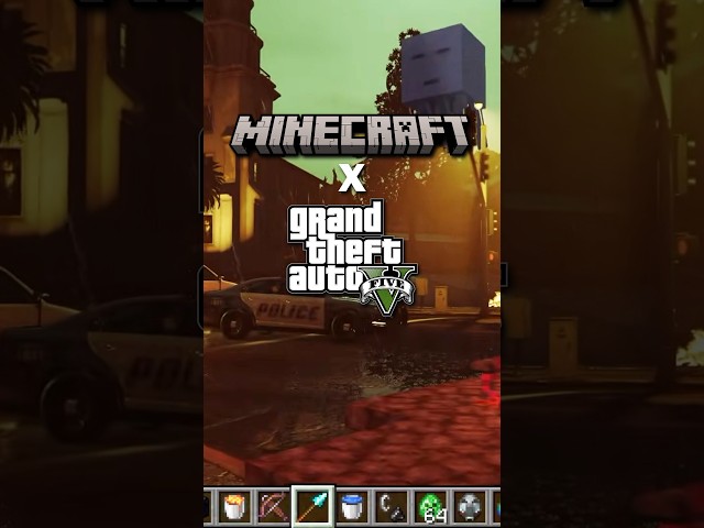 Needs thumbnail GTA Now Has Minecraft Inside Of It