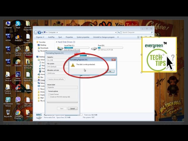 How To: Remove Write Protection From SD Card - Windows 7 (100% works)