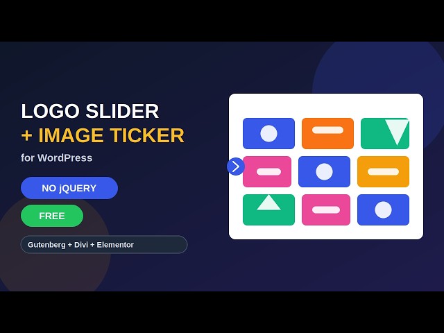 WordPress Logo Slider & Image Ticker Plugin No jQuery, Free