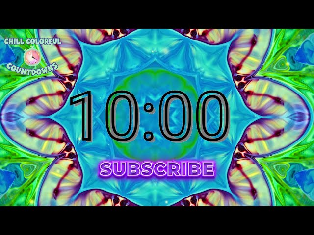 Kaleidoscope Study Timer 10 Minutes | Chill Lo-Fi Music for Focus, ADHD, and Study