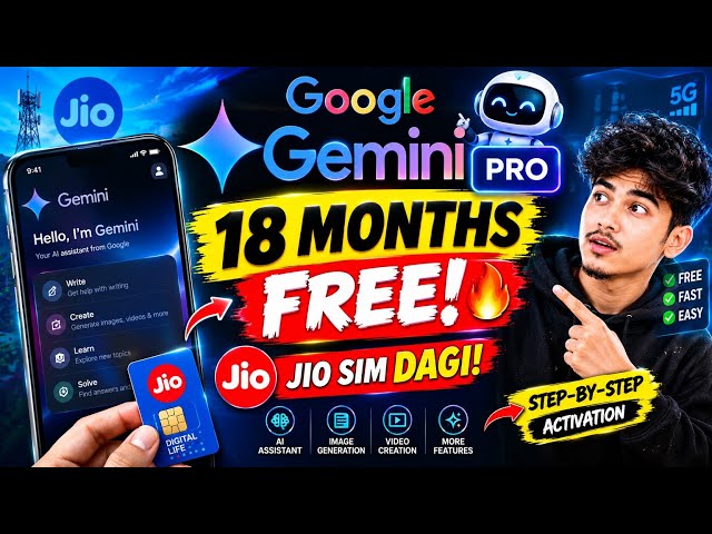 Jio SIM Dagi Gemini Pro 18 Months FREE! 🤯🔥 | Google AI Pro Activate Karmna Twgani | Manipuri