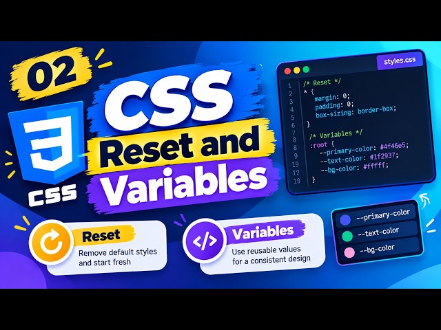 02 - CSS - Reset and variables.