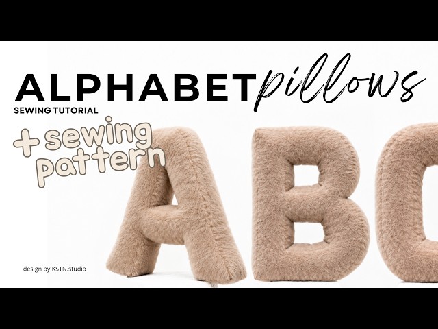 DIY Letter Pillow Sewing Tutorial | Master Curves, Corners & Inner Openings