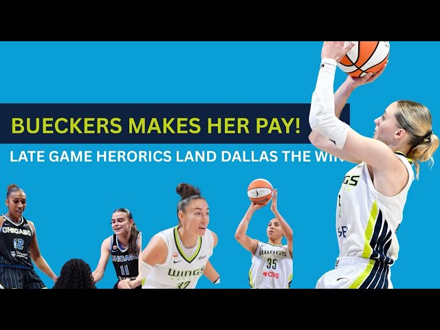 Insane Ending!!! Paige Bueckers, Jessica Shephard and the Dallas Wings Pull Off Massive Comeback