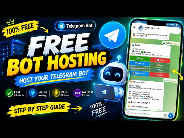 FREE Telegram Bot Hosting | Host Your Python Bot 24/7 for FREE  | West Bengal Tech
