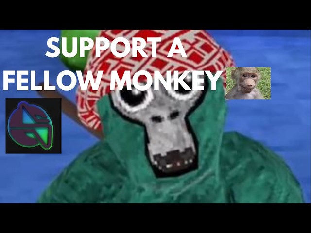 MY FIRST SUPPORT A FELLOW MONKEY! (Gorilla Tag- look in description)